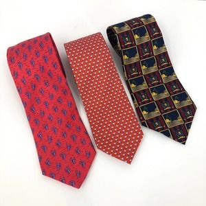 Bundle of 3 Tommy Hilfiger Ties 100% Silk
